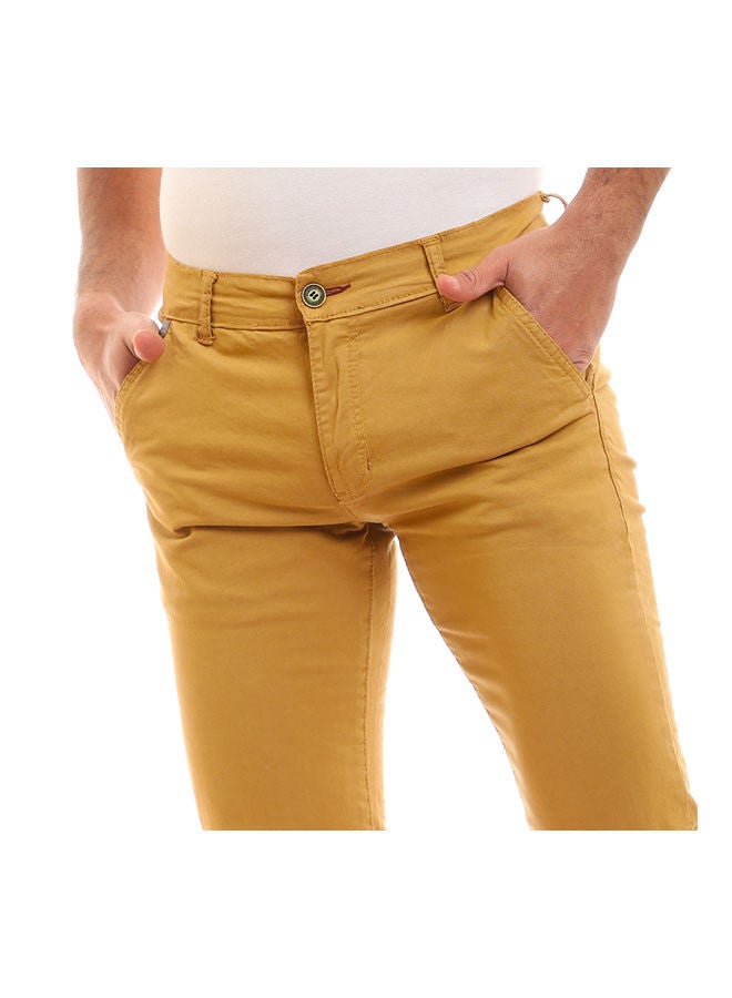 Andora - Gabardine Plain Mid Rise Pants Gamali - Image 1