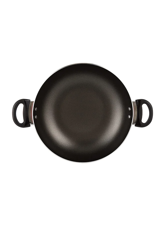 Prestige Classic. Flat Bottom Kadai Red 30cm