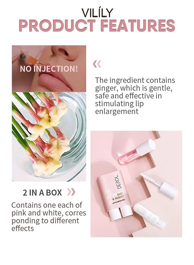 فليلي مكبر شفاه احترافي للاستخدام النهاري والليلي وردي - Image 5