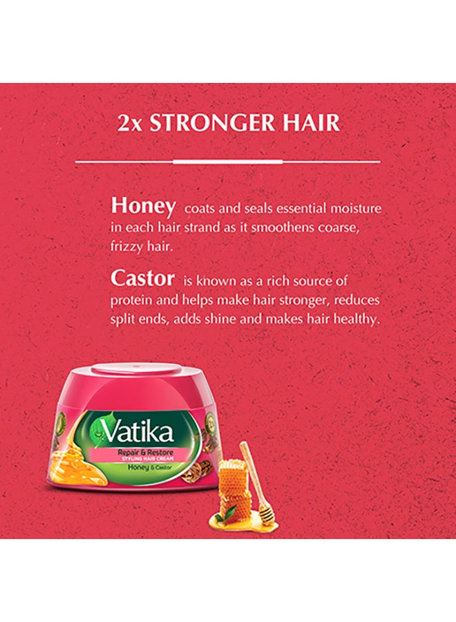 Dabur - Repair And Restore Styling Hair Cream Enriched With Honey And Castor 140ml - Image 1