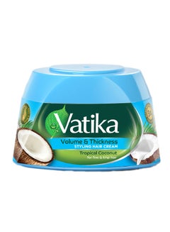 Dabur Tropical Coconut Styling Hair Cream Volume And Thickness For Fine And Limp Hair 140ml  - Image 1