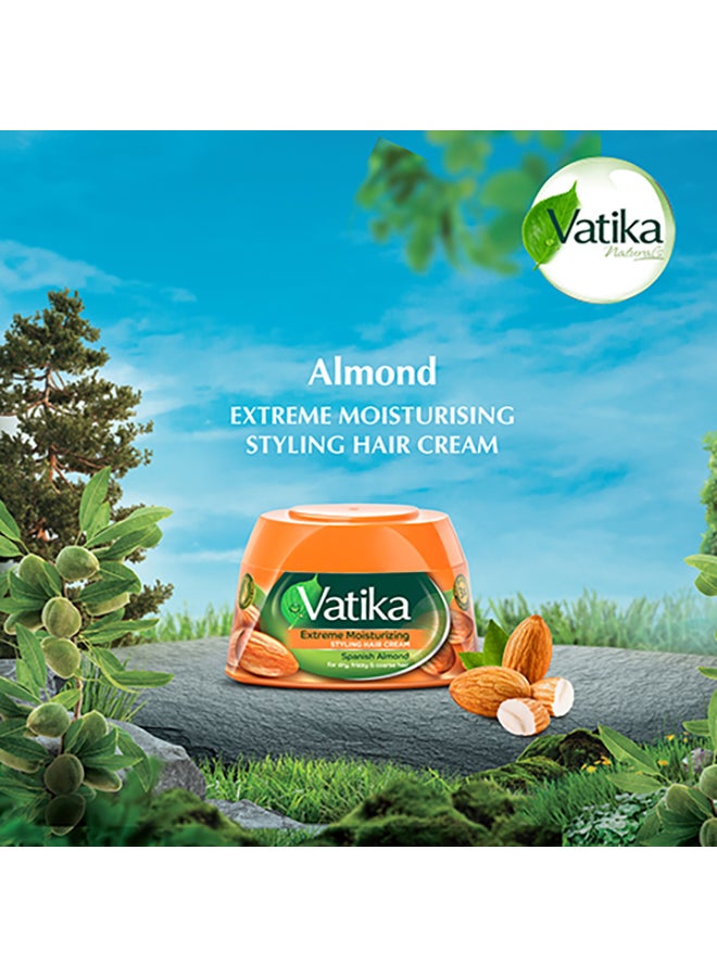 دابر كريم تصفيف الشعر بخلاصة اللوز الإسباني للترطيب الفائق للشعر الجاف والخشن والهائش 210ملليلتر - Image 2