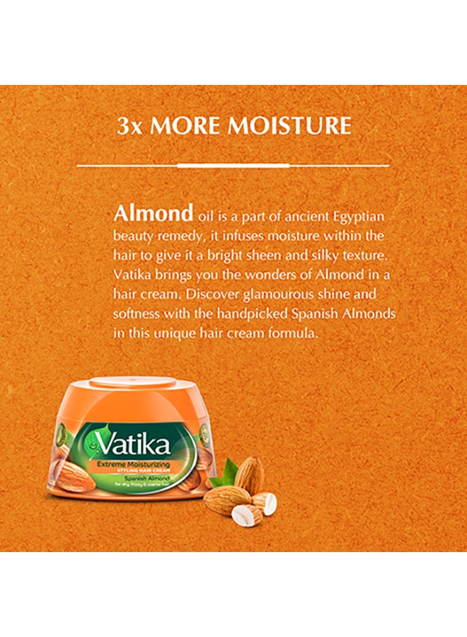 دابر كريم تصفيف الشعر بخلاصة اللوز الإسباني للترطيب الفائق للشعر الجاف والخشن والهائش 210ملليلتر - Image 3