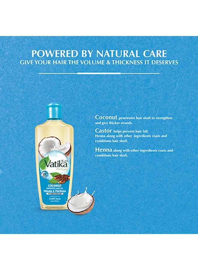 VATIKA Coconut Enriched Hair Oil Volume And Thickness 300ml  - Image 4