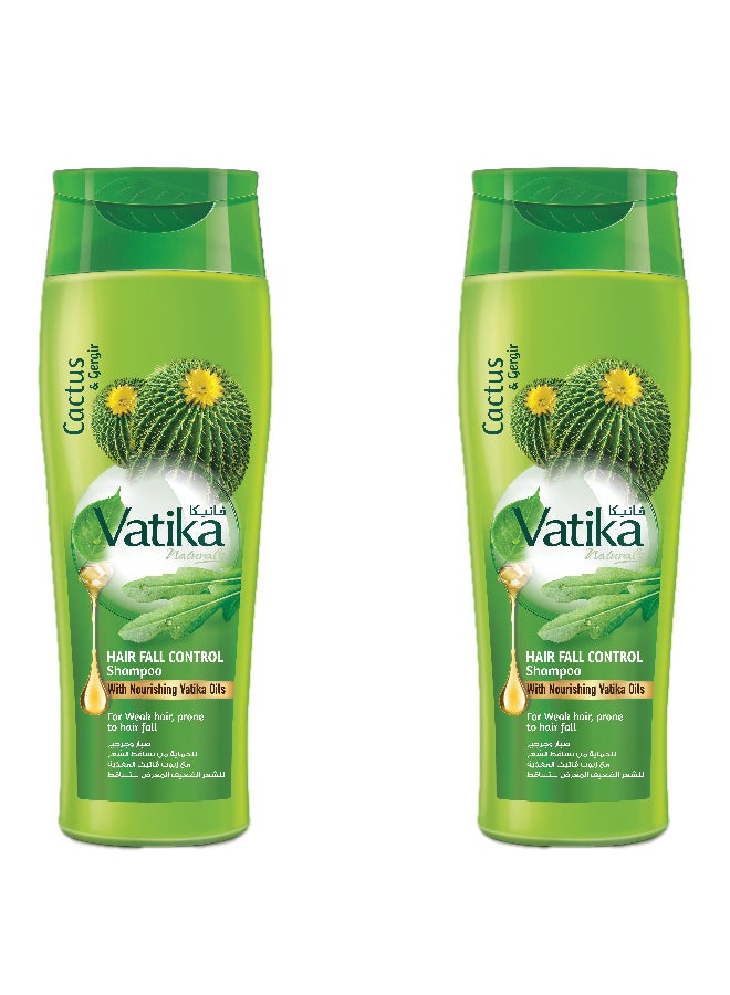 Hair Fall Control Shampoo Enriched With Cactus And Gergir For Weak Hair Pack Of 2 White 400ml - v1644303280/N24315745A_1