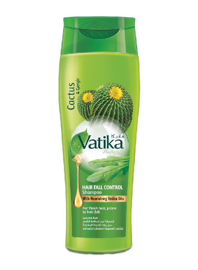 VATIKA Hair Fall Control Shampoo Enriched With Cactus And Gergir For Weak Hair 400ml  - Image 1