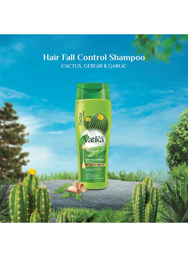 VATIKA Hair Fall Control Shampoo Enriched With Cactus And Gergir For Weak Hair 400ml  - Image 5