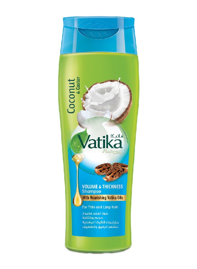 Dabur Volume And Thickness Shampoo Enriched With Coconut And Castor For Thin And Limp Hair 400ml - Image 1