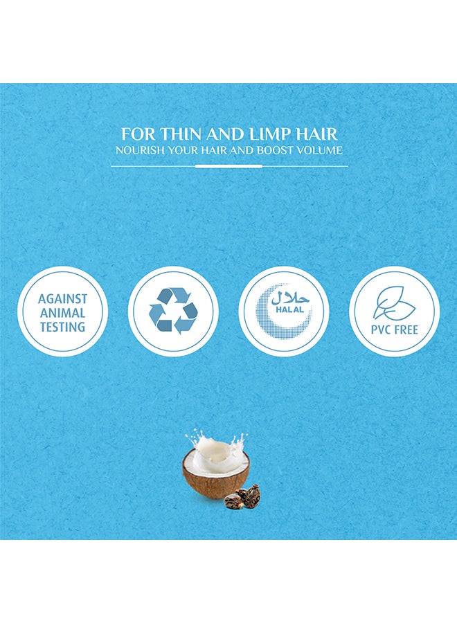 Dabur Volume And Thickness Shampoo Enriched With Coconut And Castor For Thin And Limp Hair 400ml - Image 4