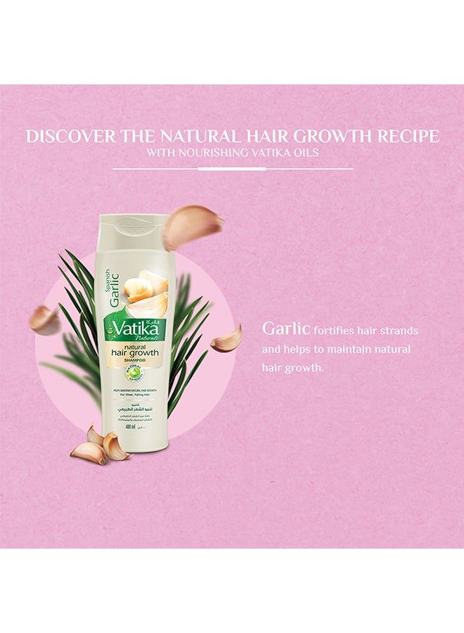 دابر شامبو لتعزيز نمو الشعر الطبيعي بالثوم الإسباني للشعر الضعيف والمتساقط 360.0ملليلتر - Image 3
