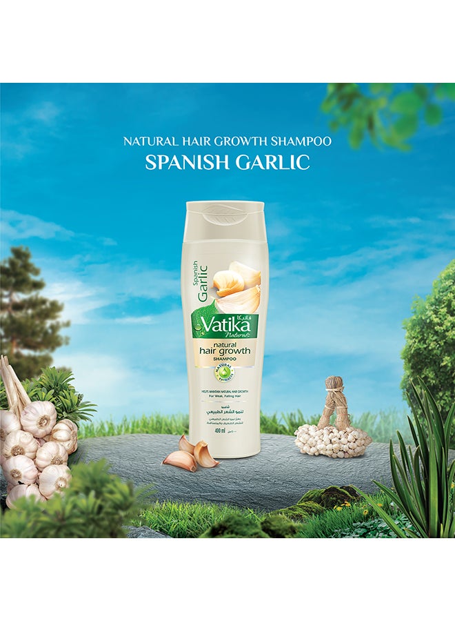 دابر شامبو لتعزيز نمو الشعر الطبيعي بالثوم الإسباني للشعر الضعيف والمتساقط 360.0ملليلتر - Image 2