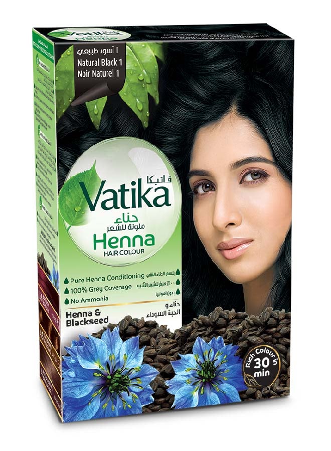 VATIKA Natural Henna Hair Color Black  - Image 1