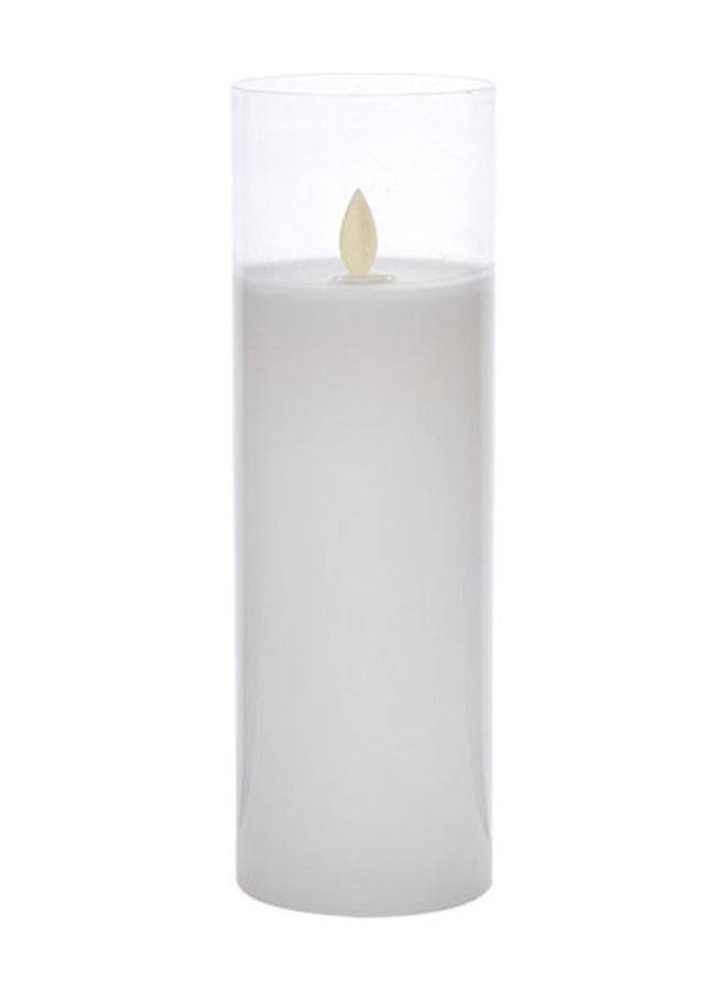 Candle In Glass White 7.5x7.5x22cm - v1644304005/N52531576A_1