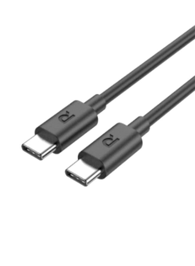 RAVPOWER Type C To Type C Charging Cable Black  - Image 2