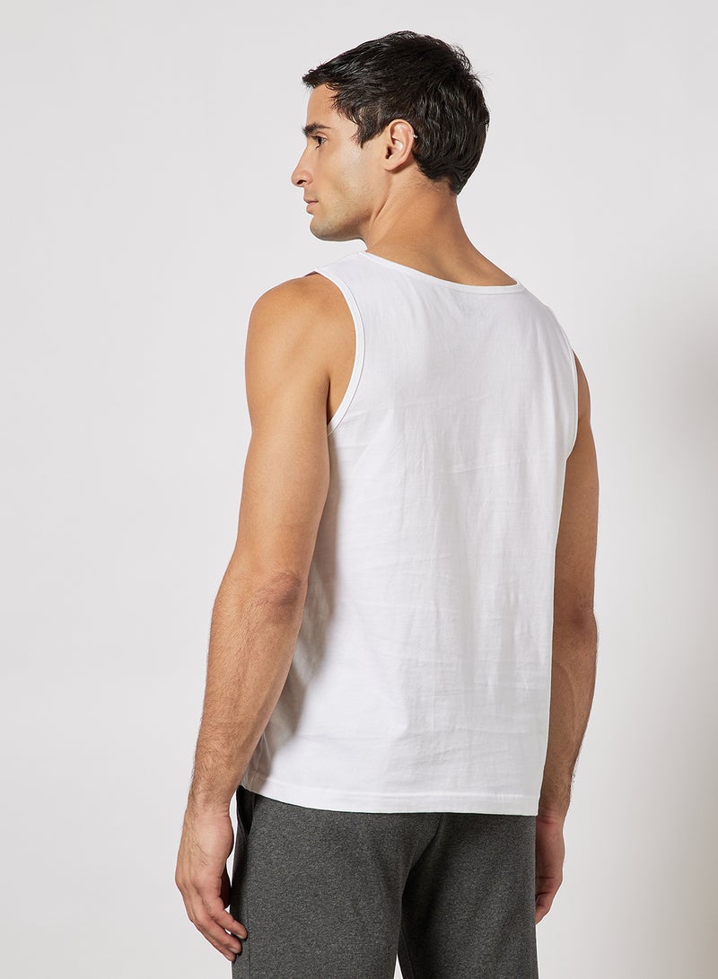 Noon East - 2 Pack Vest Grey Melange/White - Image 1