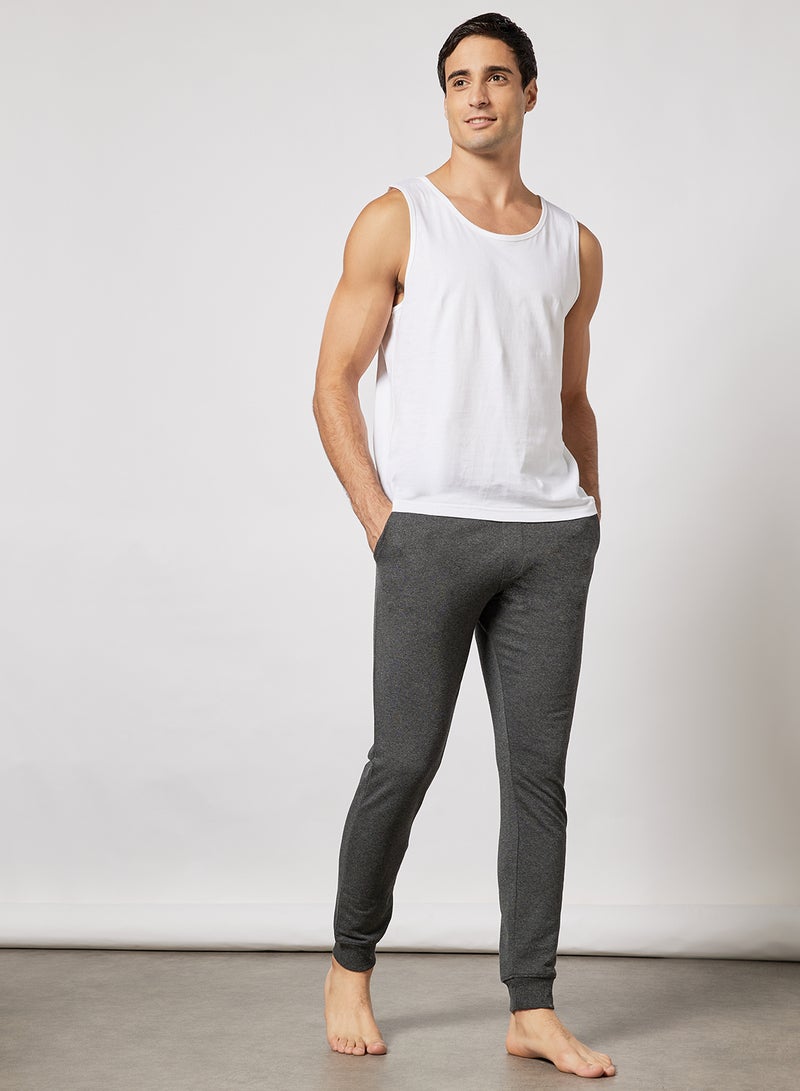 Noon East - 2 Pack Vest Grey Melange/White - Image 1