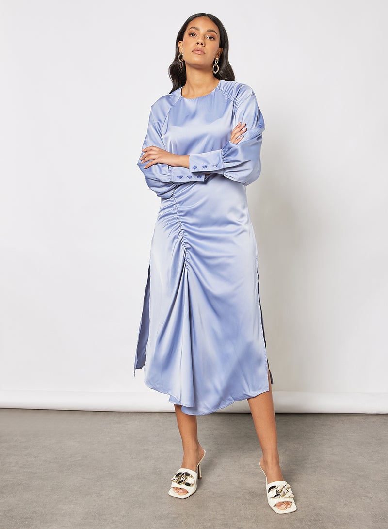 GHOSPELL - Waterscape Midi Dress Blue - Image 1