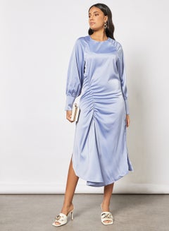 GHOSPELL Waterscape Midi Dress Blue  - Image 3