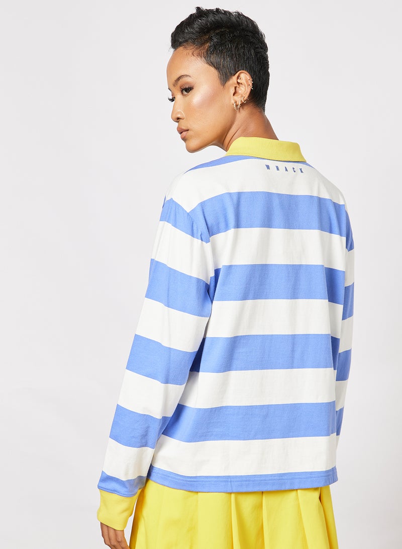 VANS Tierra Whack Long Sleeve Striped Polo Multicolour - Image 2