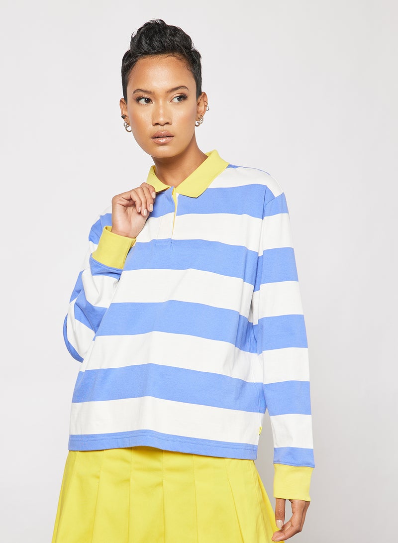 VANS Tierra Whack Long Sleeve Striped Polo Multicolour - Image 1