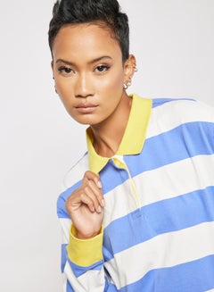VANS Tierra Whack Long Sleeve Striped Polo Multicolour  - Image 3