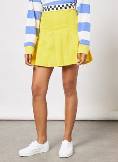 Tierra Whack Pleated Skirt Yellow