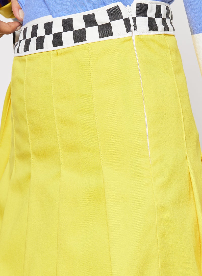 VANS - Tierra Whack Pleated Skirt Yellow - Image 1