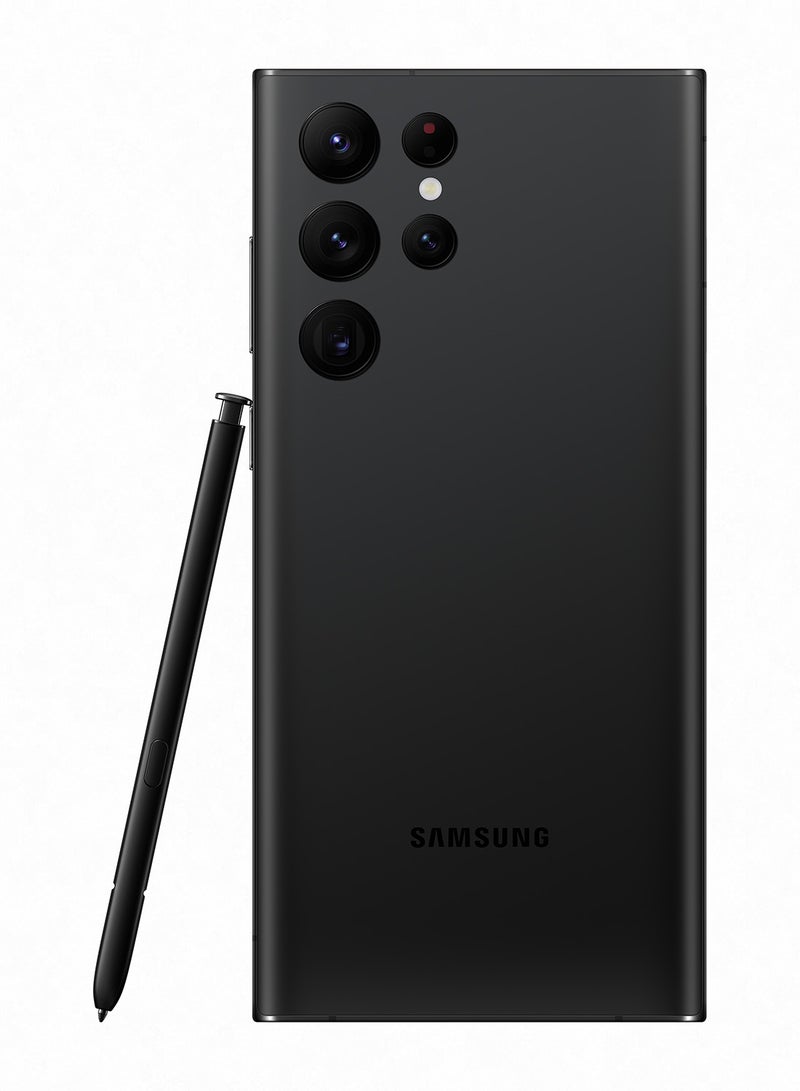 Samsung - Galaxy S22 Ultra Dual SIM Phantom Black 12GB RAM 512GB 5G with Galaxy Buds Pro - Middle East Version - Image 1