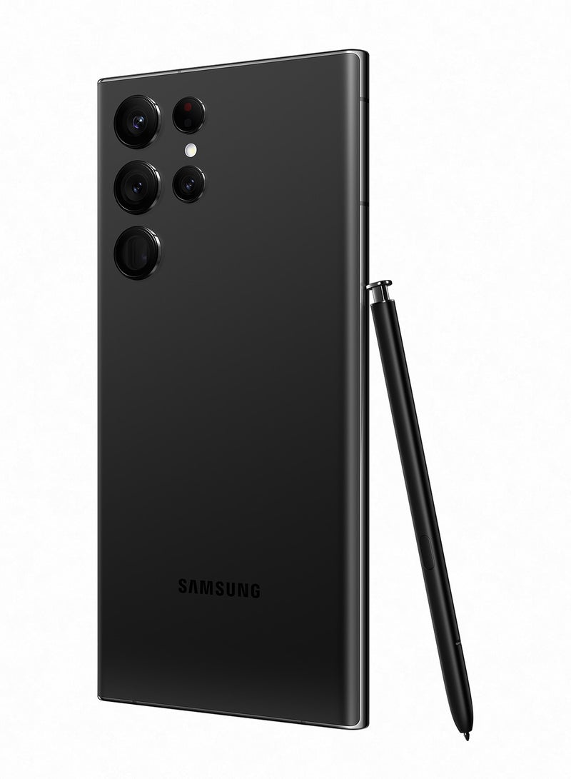 Samsung - Galaxy S22 Ultra Dual SIM Phantom Black 12GB RAM 512GB 5G with Galaxy Buds Pro - Middle East Version - Image 1