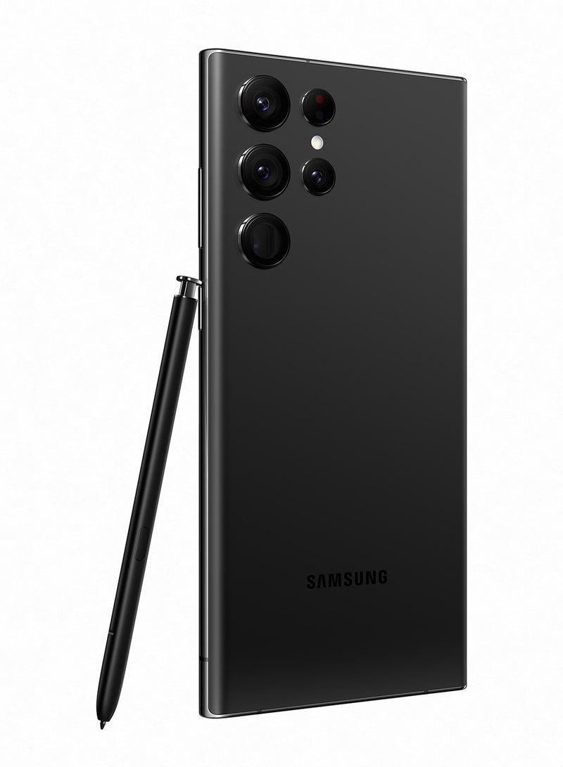 Samsung - Galaxy S22 Ultra Dual SIM Phantom Black 12GB RAM 512GB 5G with Galaxy Buds Pro - Middle East Version - Image 1