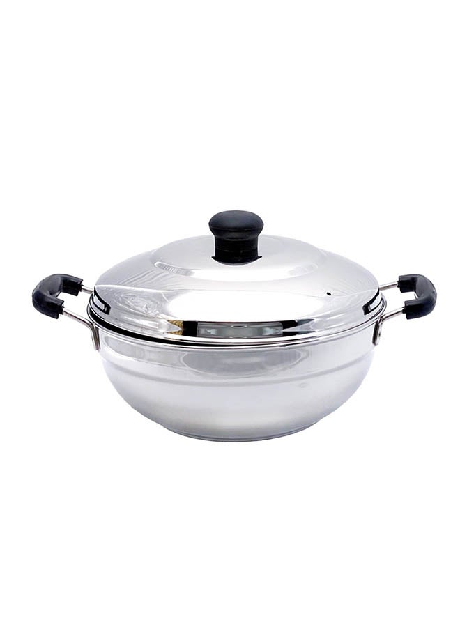 TAJ Stainless Steel Idly Cooker Multi Use Silver 23cm  - Image 3