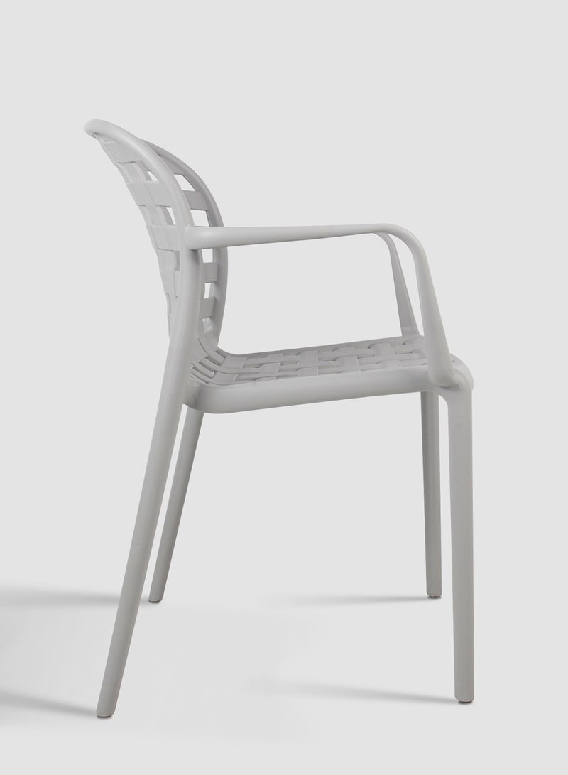 Switch Dining Chair Natural Collection In Grey Plastic Size 57 X 58 X 83 Grey - Image 3