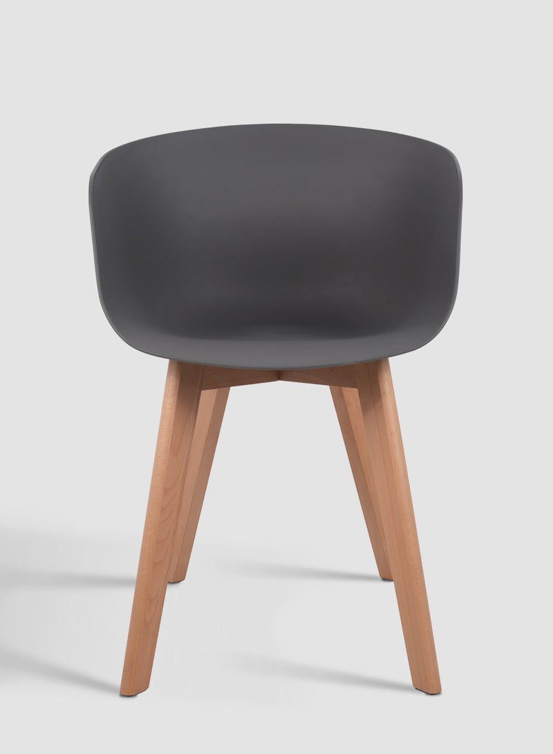 Switch Dining Chair In Grey Wooden Chair Size 53 X 55 X 80 Grey 53*55*80cm - Image 1