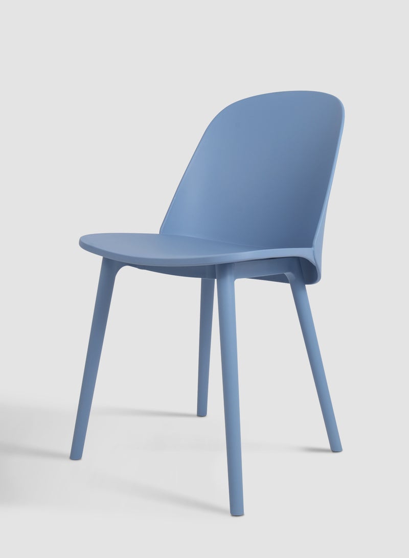 Switch Dining Chair In Skyblue Plastic Chair Size 46 X 53.7 X 89.5 Skyblue 46*53.7*89.5cm - Image 2
