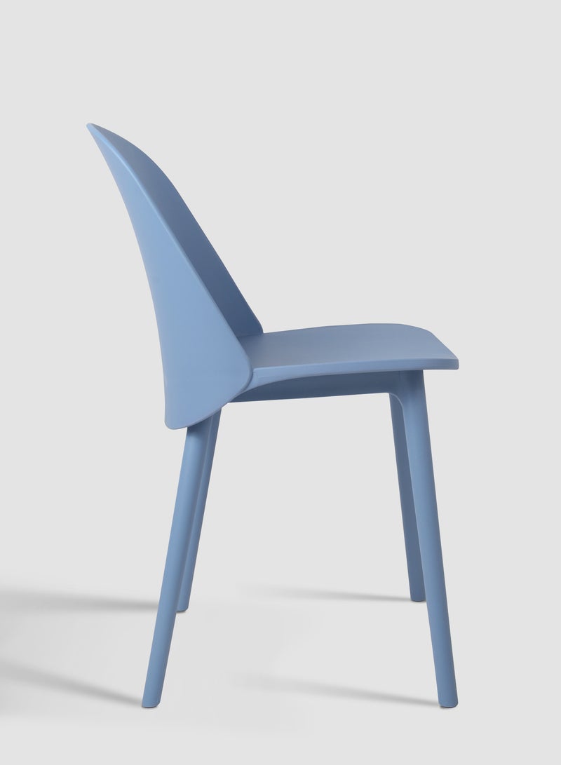 Switch Dining Chair In Skyblue Plastic Chair Size 46 X 53.7 X 89.5 Skyblue 46*53.7*89.5cm - Image 3
