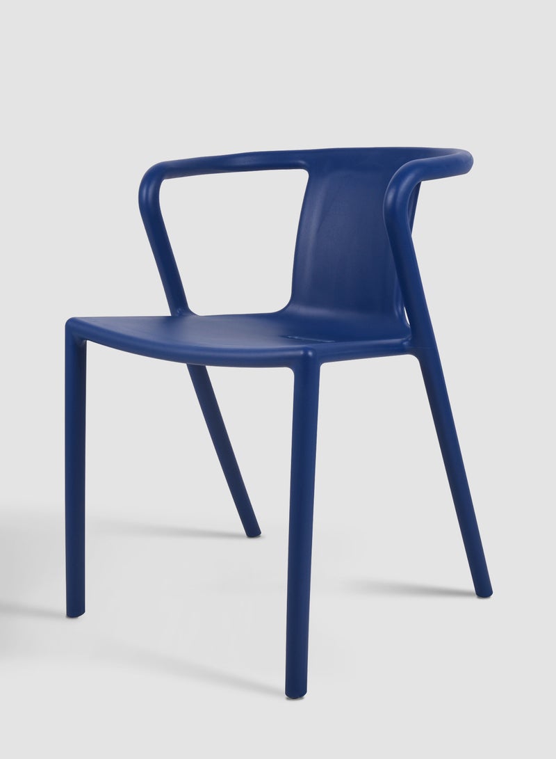 Switch Dining Chair In Navy Blue Plastic Chair Size 53 X 52 X 75 Cm Navy Blue 52*52*72.5cmcm  - Image 2