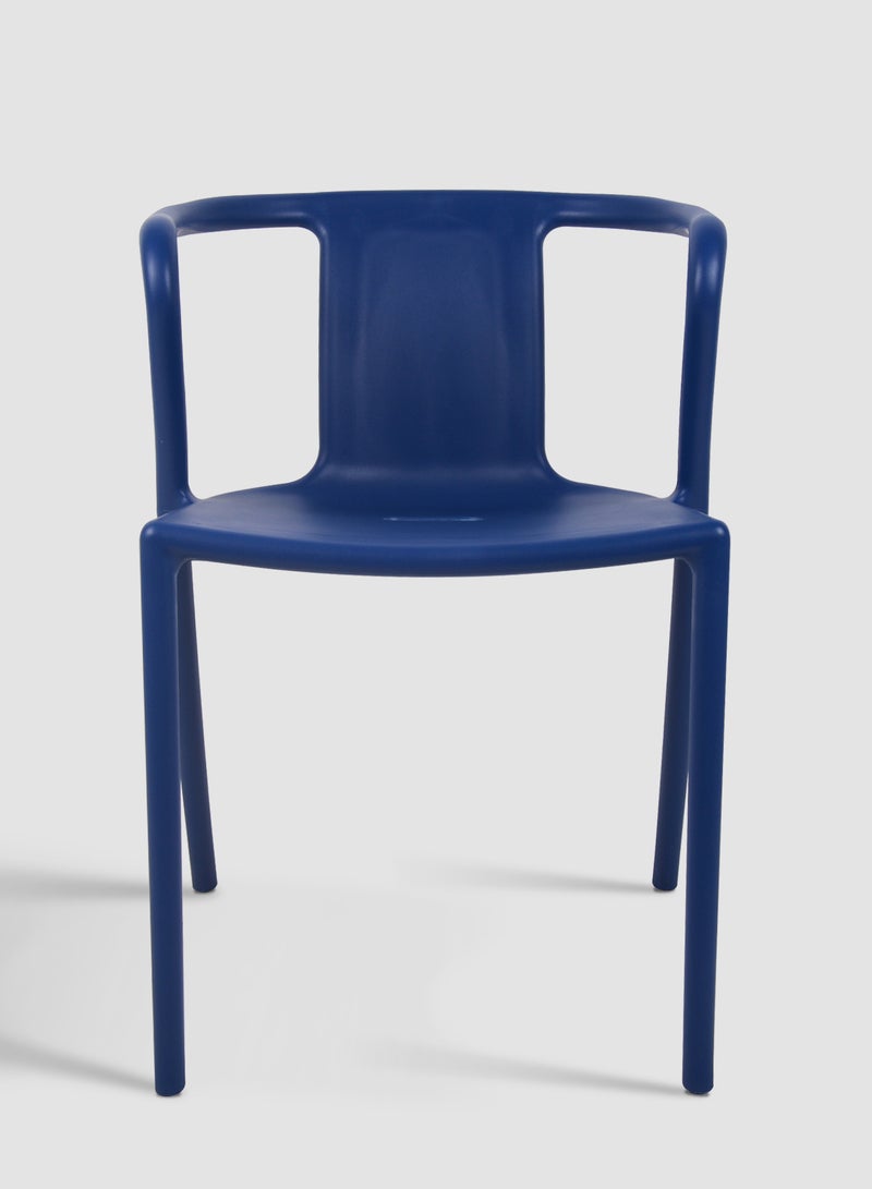 Switch Dining Chair In Navy Blue Plastic Chair Size 53 X 52 X 75 Cm Navy Blue 52*52*72.5cmcm  - Image 1
