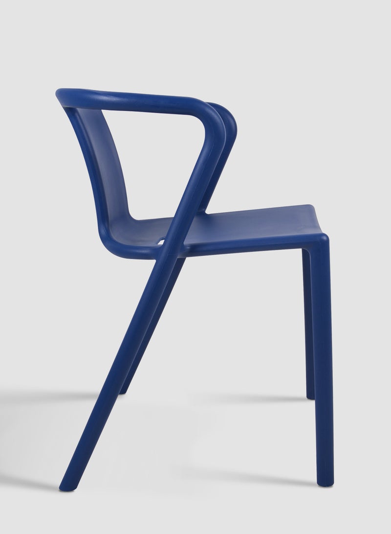 Switch Dining Chair In Navy Blue Plastic Chair Size 53 X 52 X 75 Cm Navy Blue 52*52*72.5cmcm  - Image 3