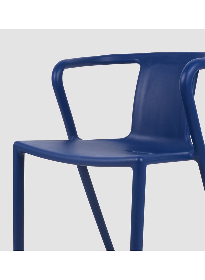 Switch Dining Chair In Navy Blue Plastic Chair Size 53 X 52 X 75 Cm Navy Blue 52*52*72.5cmcm  - Image 5