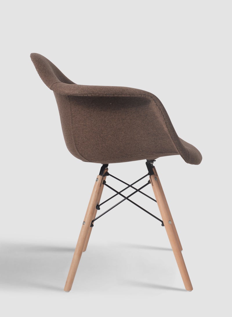 Dining Chair In Brown Size 61.5 X 62.5 X 79.5 Brown 61.5*62.5*79.5cm
