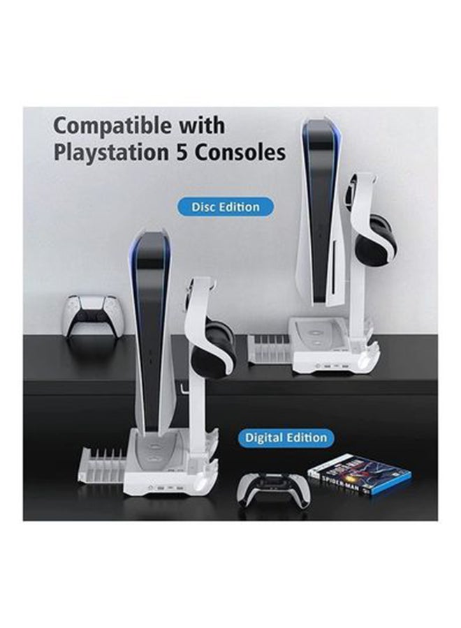 اويفو محطة تبريد لجهاز الألعاب بلايستيشن 5 بشاحن لذراع التحكم للقرص وبإصدار رقمي- لاسلكي - Image 4