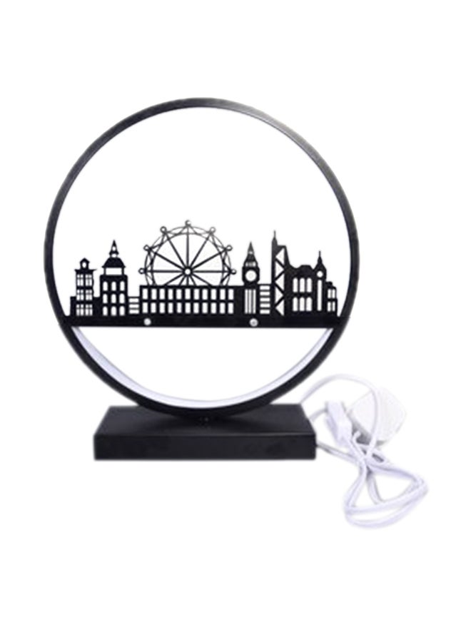 غطاء مصباح ديكور LED أسود/أبيض 40x30x10 سم - Image 1