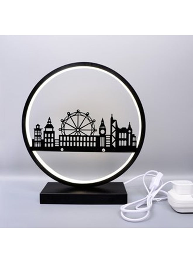 غطاء مصباح ديكور LED أسود/أبيض 40x30x10 سم - Image 3