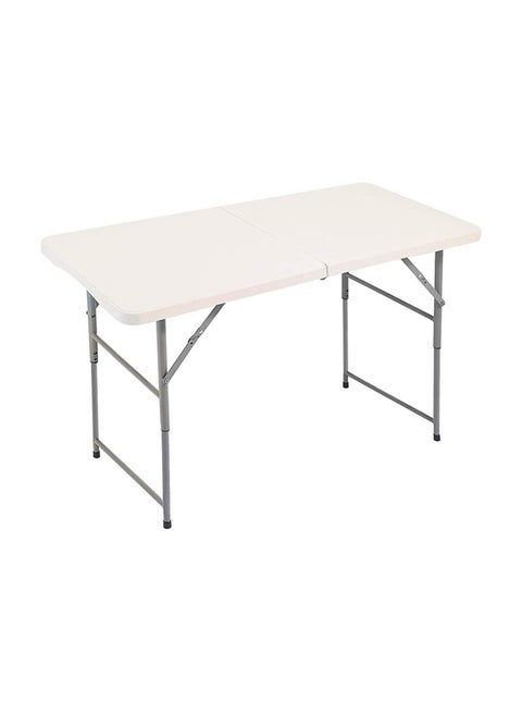 Foldable Buffet Table White/Black 120x73x60cm