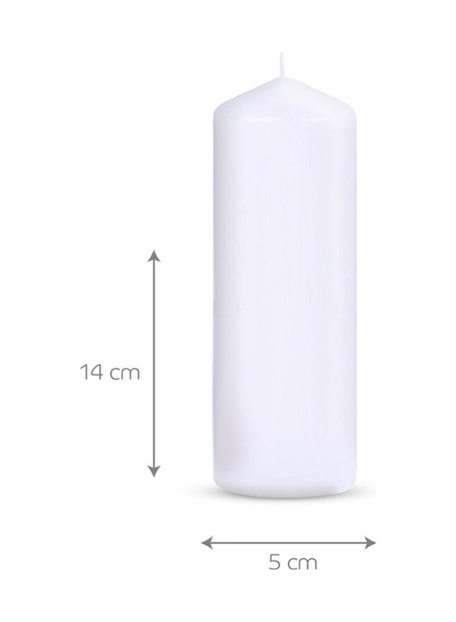 BADRA - 4-Piece Candle Set White 5x5x14cm - Image 1