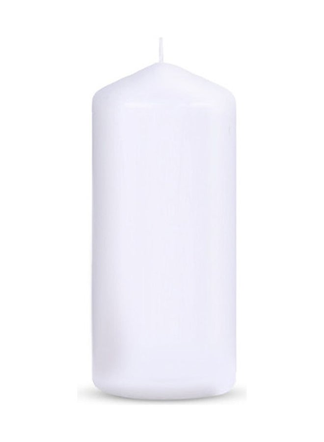 BADRA 2-Piece Candle Set White 5x5x10cm - Image 2