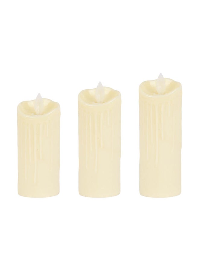 3-Piece LED Candle Set White 5x11cm - v1644328874/N52531590A_1