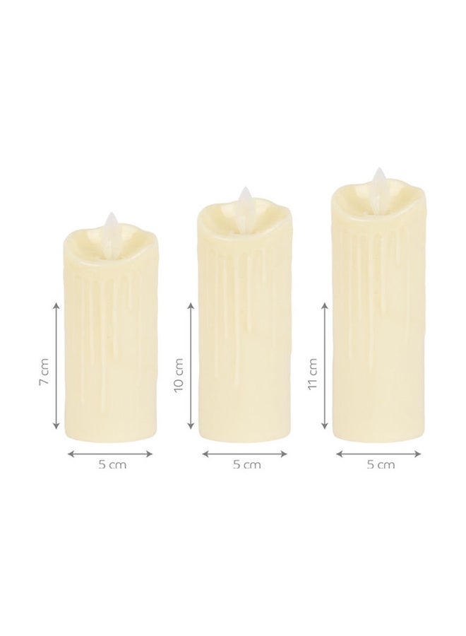 3-Piece LED Candle Set White 5x11cm - v1644328875/N52531590A_2