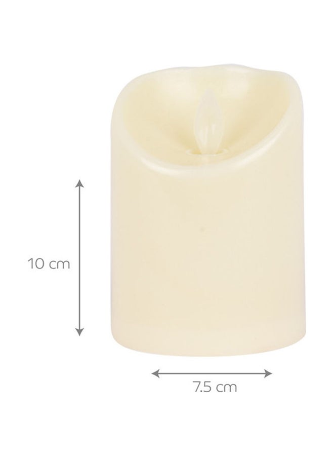 BADRA LED Candle White 7.5x7.5x10cm - Image 2