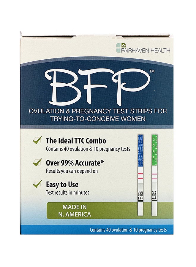 fairhaven health - 50-Piece BFP Ovulation And Pregnancy Test Strips Set - Image 1